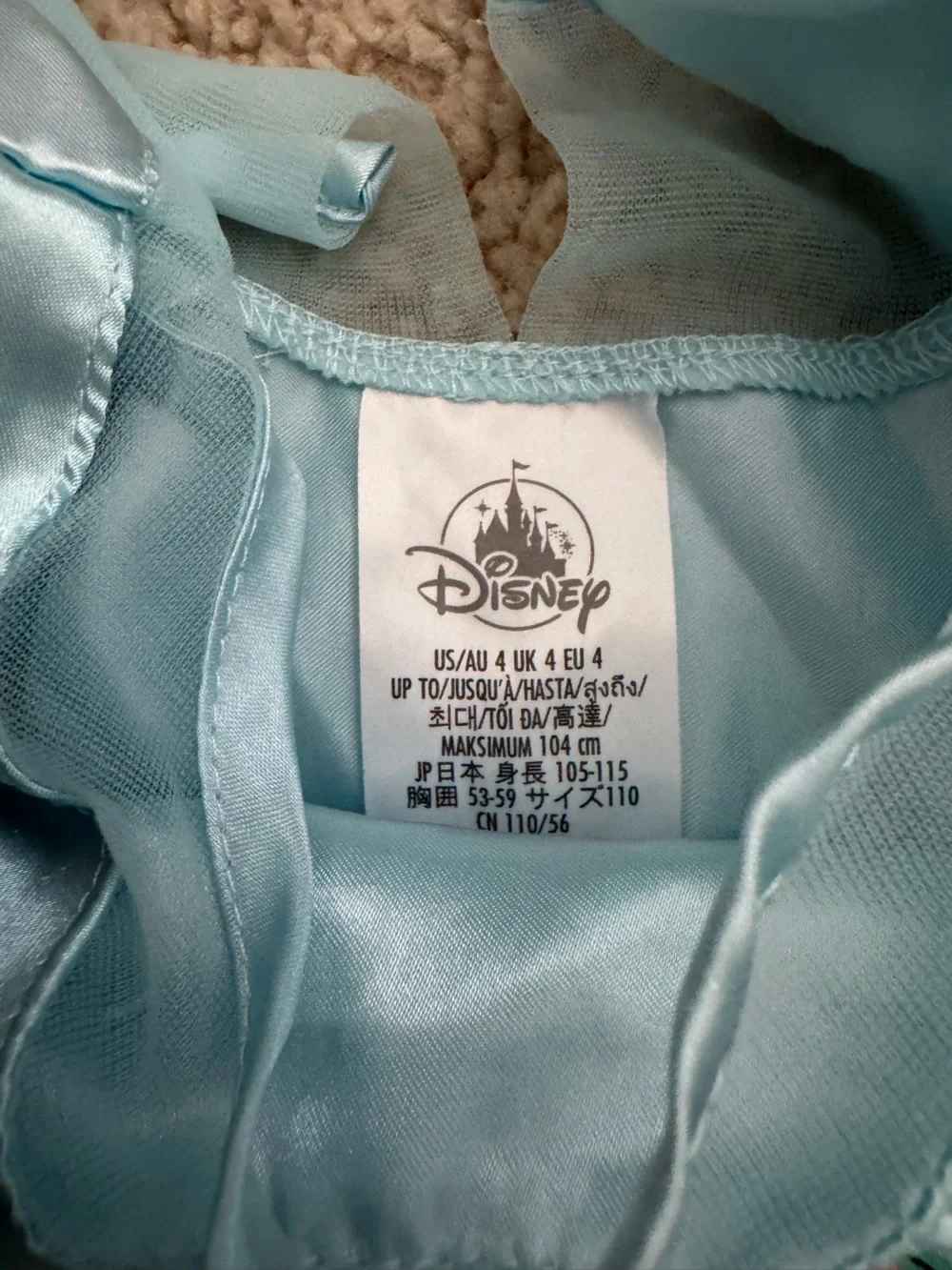 Disneyland Cinderella dress age 4